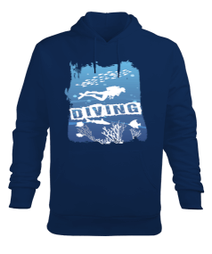 SD-97 Dalış - Diving Erkek Kapüşonlu Hoodie Sweatshirt