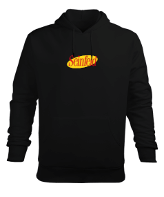 Seinfeld Siyah Hoodie Erkek Kapüşonlu Hoodie Sweatshirt