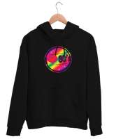 Seksenli Yılları Seviyorum - I love 80s Siyah Unisex Kapşonlu Sweatshirt - Thumbnail