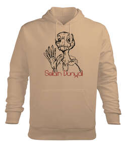 Selam Dünyalı - ET Camel Erkek Kapüşonlu Hoodie Sweatshirt