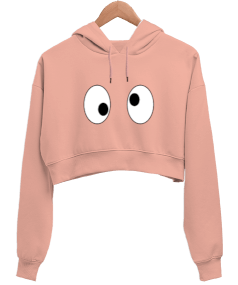 Sempatik Kadın Crop Hoodie Kapüşonlu Sweatshirt