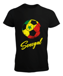 Senegal,Senegal Bayrağı,Senegal flag. Siyah Erkek Tişört