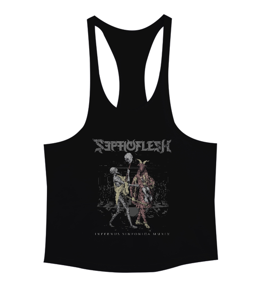 Septic Flesh Siyah Erkek Tank Top Atlet