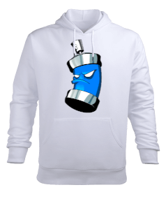 Sert Sprey Erkek Kapüşonlu Hoodie Sweatshirt