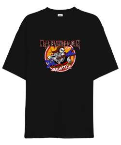 Sevendust Rock Headbangers Siyah Oversize Unisex Tişört