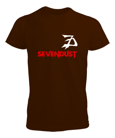 Tisho - Sevendust Rock Kahverengi Erkek Tişört