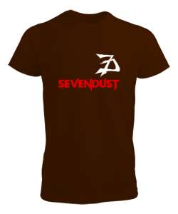 Sevendust Rock Kahverengi Erkek Tişört