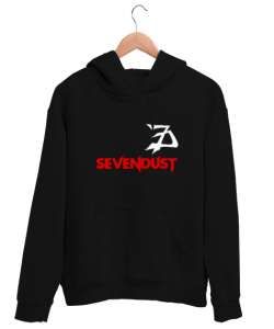 Sevendust Rock Siyah Unisex Kapşonlu Sweatshirt