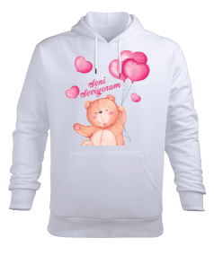 SEVGİ Erkek Kapüşonlu Hoodie Sweatshirt