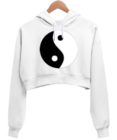 sevgi Kadın Crop Hoodie Kapüşonlu Sweatshirt