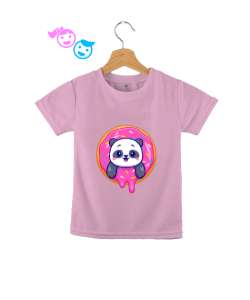 Sevimli Donut Panda Pembe Çocuk Unisex