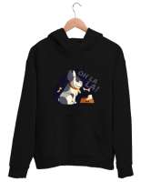 Sevimli Köpek - Dog Siyah Unisex Kapşonlu Sweatshirt - Thumbnail