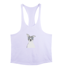 Sevimli Köpek- İllüstrasyon köpek Erkek Tank Top Atlet