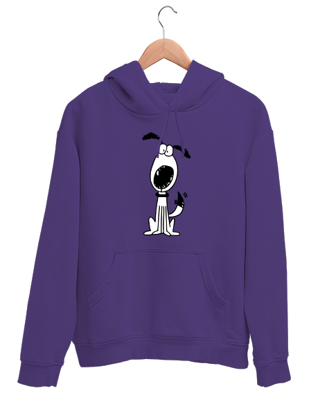 Tisho - Sevimli Köpek - Sweet Dog V1 Mor Unisex Kapşonlu Sweatshirt