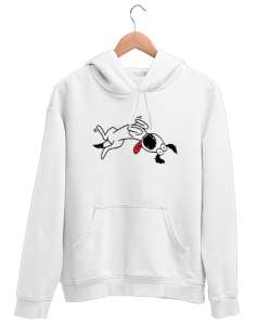 Sevimli Köpek - Sweet Dog V2 Beyaz Unisex Kapşonlu Sweatshirt