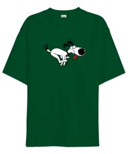 Sevimli Köpek - Sweet Dog V3 Çimen Yeşili Oversize Unisex Tişört