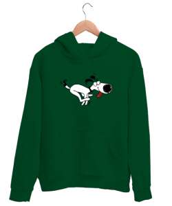 Sevimli Köpek - Sweet Dog V3 Çimen Yeşili Unisex Kapşonlu Sweatshirt