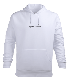 şey mi dostum yazlı swseatshirt Erkek Kapüşonlu Hoodie Sweatshirt