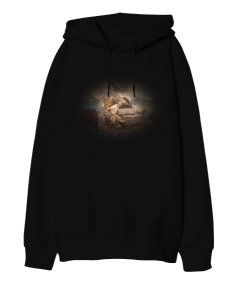 Seyit Onbaşı Çanakkale Tasarım Baskılı Oversize Unisex Kapüşonlu Sweatshirt