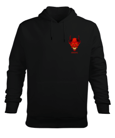 ŞEYTAN BASKILI SWEATSHİRT Erkek Kapüşonlu Hoodie Sweatshirt