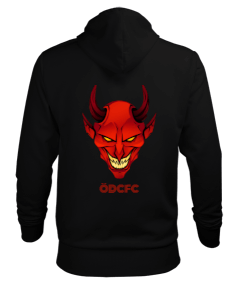 ŞEYTAN BASKILI SWEATSHİRT Erkek Kapüşonlu Hoodie Sweatshirt