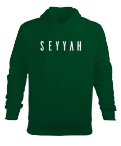 Seyyah Yeşil TiNCiR Erkek Kapüşonlu Hoodie Sweatshirt