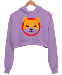 Shib Kadın Crop Hoodie Kapüşonlu Sweatshirt