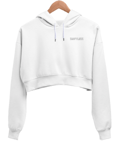 Shiftless Crop Sweatshirt Kadın Crop Hoodie Kapüşonlu Sweatshirt