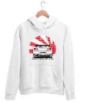 SHKYLINE Beyaz Unisex Kapşonlu Sweatshirt - Thumbnail