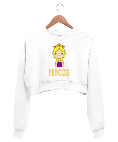 SHOPU PRİNCESS Kadın Crop Sweatshirt