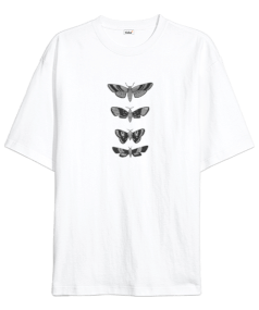 Short Butterflies Oversize Unisex Tişört