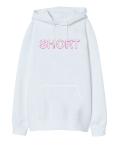 Short Oversize Unisex Kapüşonlu Sweatshirt