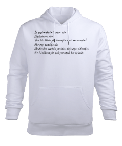 Şiir Swertchert. Erkek Kapüşonlu Hoodie Sweatshirt