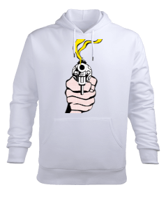 silah simgeli kapşonlu Erkek Kapüşonlu Hoodie Sweatshirt