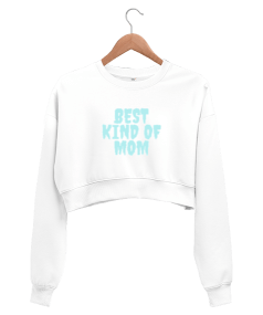 Şimdiye kadarki en iyi anne Kadın Crop Sweatshirt