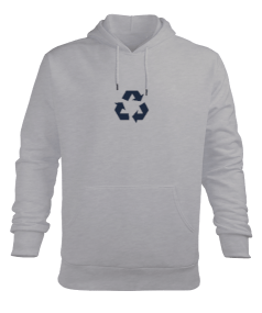 Simple Erkek Kapüşonlu Hoodie Sweatshirt