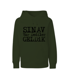 Sınav Var Dediler Geldik Çocuk Kapşonlu Hoodie S-shirt Çocuk Unisex Hoodie Kapüşonlu