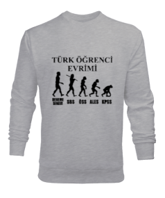 Sınav ve Türk öğrenci baskılı erkek Erkek Sweatshirt