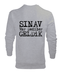 Sınav ve Türk öğrenci baskılı erkek Erkek Sweatshirt