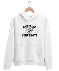 Sınırlarını Belirle - El ve Parmaklar - Your Limits Beyaz Unisex Kapşonlu Sweatshirt