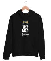 Sinirlenme Sadece Oyun - Game - Gamer Siyah Unisex Kapşonlu Sweatshirt - Thumbnail