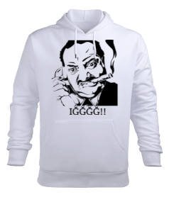 SİNİRLİ DAYI BASKILI Erkek Kapüşonlu Hoodie Sweatshirt