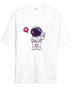 Şirin Astronot Oversize Unisex Tişört
