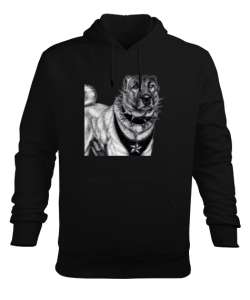 Sivas kangal baskılı Siyah Erkek Kapüşonlu Hoodie Sweatshirt