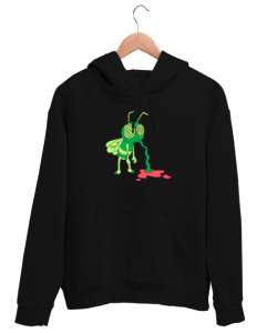 Sivrisinek V1 Siyah Unisex Kapşonlu Sweatshirt