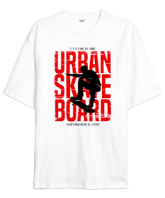 Skate Board Oversize Unisex Tişört