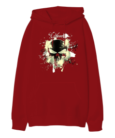 skeleton Oversize Unisex Kapüşonlu Sweatshirt