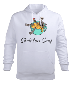 Skeleton Soup Erkek Kapüşonlu Hoodie Sweatshirt