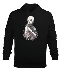 skeletoncat Erkek Kapüşonlu Hoodie Sweatshirt