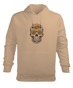 Skull Erkek Kapüşonlu Hoodie Sweatshirt